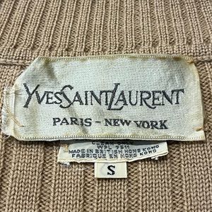Yves Saint Laurent Beige Knit Sweater VINTAGE! Woman’s small